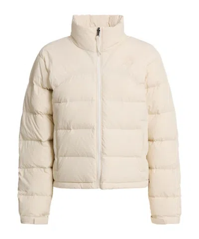 The North Face Short Puffer Jacket With High Collar In Nude