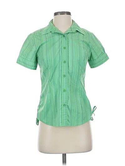 Pre-owned The North Face Short Sleeve Blouse In Green