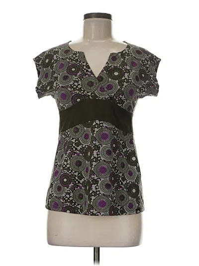 Pre-owned The North Face Short Sleeve Blouse In Purple