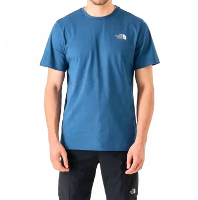 The North Face Short Sleeve Box Nse Celebration Tee In Estate Blue