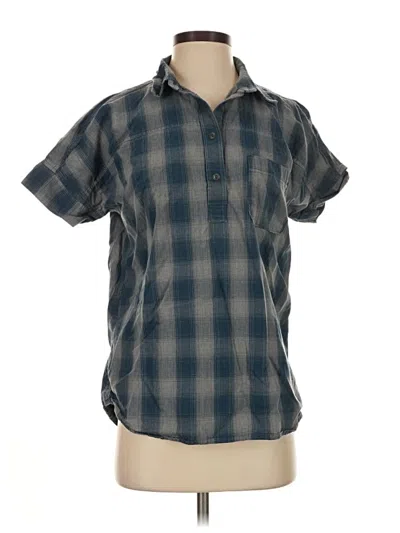 Pre-owned The North Face Short Sleeve Button Down Shirt In Gray