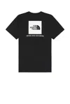 The North Face Short Sleeve Core Box Nse Tee In Tnf Black & Tnf White