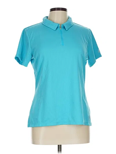Pre-owned The North Face Short Sleeve Polo Shirt In Blue