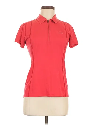 Pre-owned The North Face Short Sleeve Polo Shirt In Red