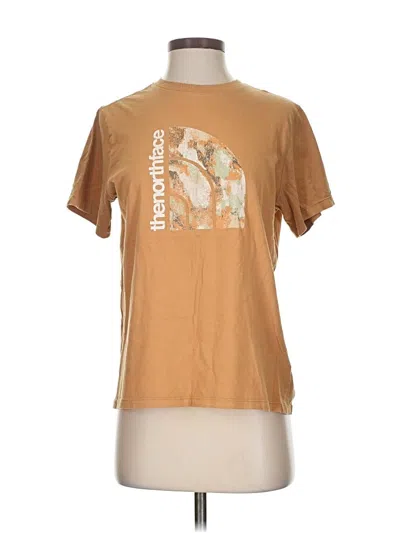 Pre-owned The North Face Short Sleeve T-shirt In Brown