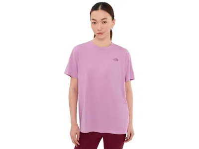 The North Face Short Sleeve Tri-blend T-shirts Women's Sweatshirt Hushed Lavender/white Heather: Lg In Purple