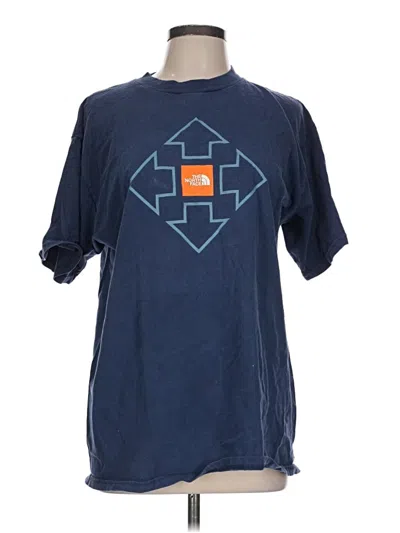 Pre-owned The North Face Short Sleeve T-shirt In Blue
