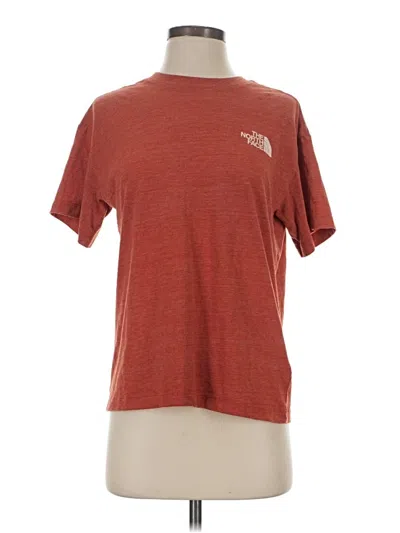Pre-owned The North Face Short Sleeve T-shirt In Brown