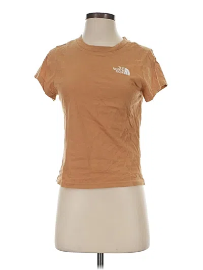 Pre-owned The North Face Short Sleeve T-shirt In Brown