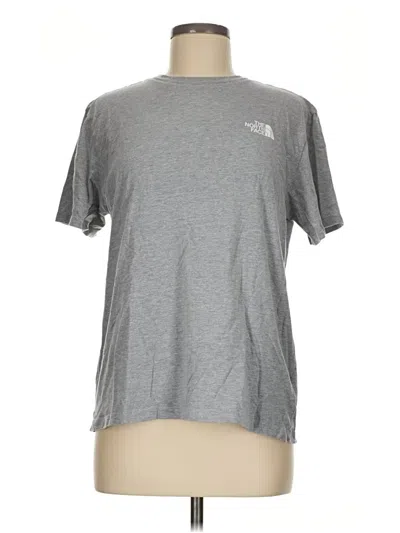 Pre-owned The North Face Short Sleeve T-shirt In Gray