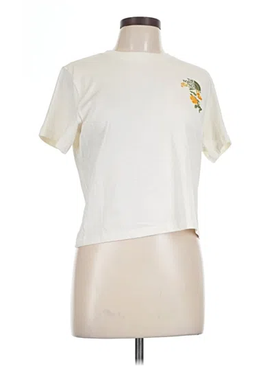 Pre-owned The North Face Short Sleeve T-shirt In Ivory