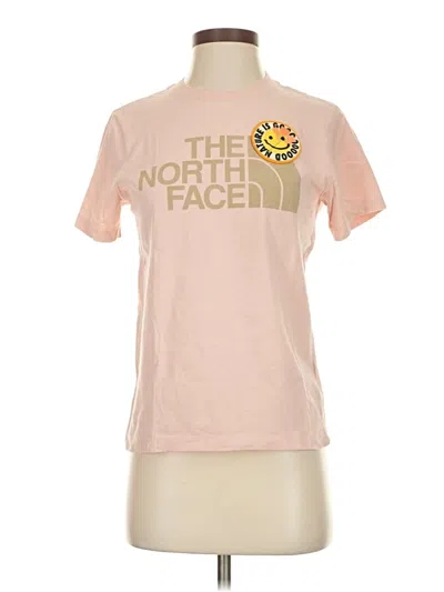 Pre-owned The North Face Short Sleeve T-shirt In Pink