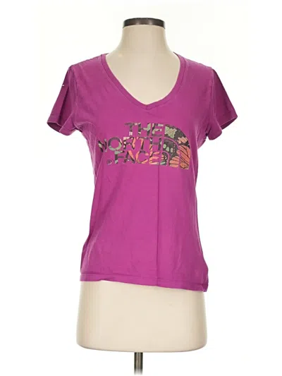 Pre-owned The North Face Short Sleeve T-shirt In Purple