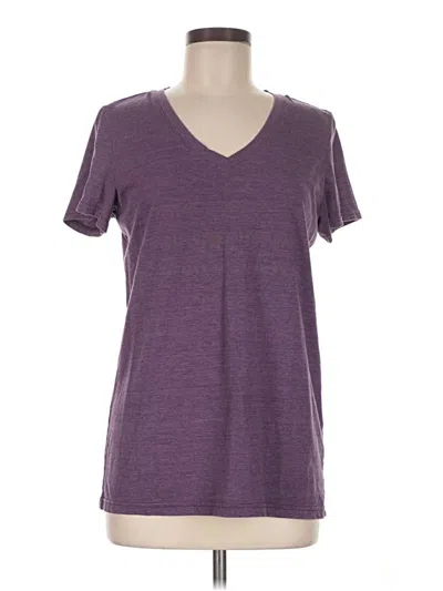 Pre-owned The North Face Short Sleeve T-shirt In Purple