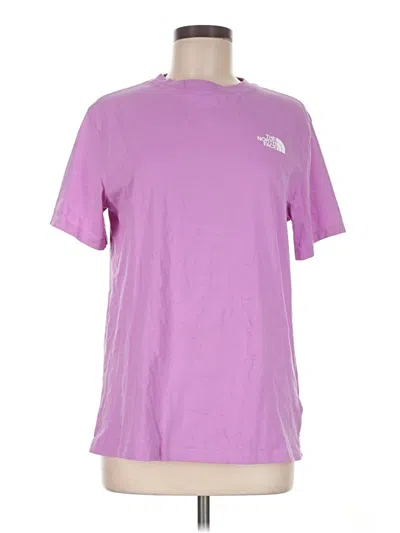 Pre-owned The North Face Short Sleeve T-shirt In Purple