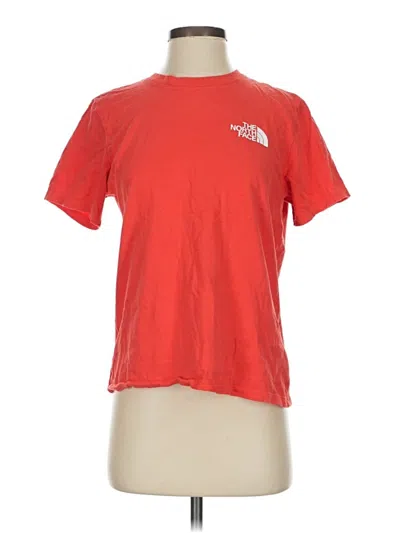 Pre-owned The North Face Short Sleeve T-shirt In Red