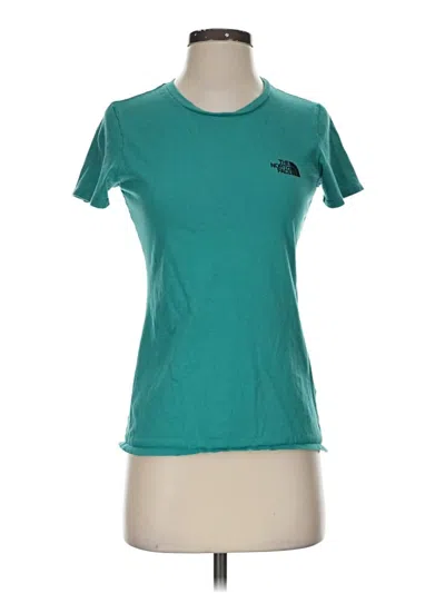 Pre-owned The North Face Short Sleeve T-shirt In Teal