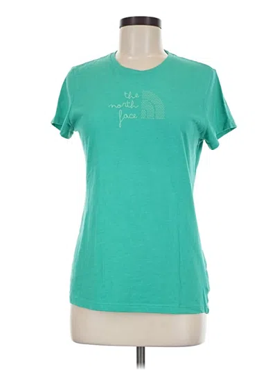 Pre-owned The North Face Short Sleeve T-shirt In Teal