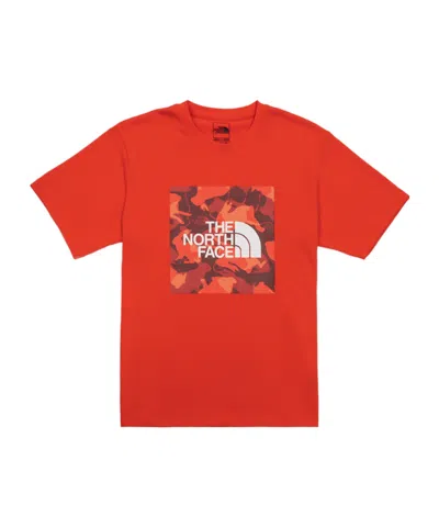 The North Face Short-sleeved Round Collar T-shirt In Red