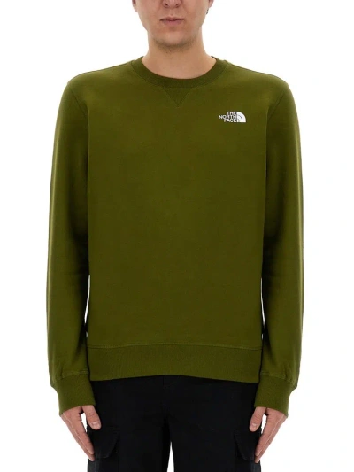 The North Face Simple Dome Crewneck Sweatshirt In Green