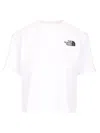 The North Face Womens Cropped Slim-fit Cotton-jersey T-shirt White In White