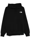 The North Face Black Cotton Blend Simple Dome Sweatshirt In Black White