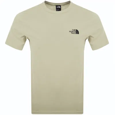 The North Face Simple Dome T Shirt Beige In Neutral