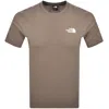 The North Face Simple Dome T Shirt Brown In Neutral