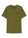 The North Face T-shirt In Blended Cotton In Green