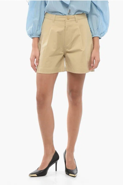 The North Face Single-pleated Technical Fabric Shorts In Neutral