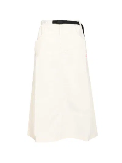 The North Face Skirt With Belt And Logo Detail In Neutral