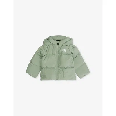 The North Face Slate Moss Baby North Fleece-lined Down Jacket 3-24 In Green