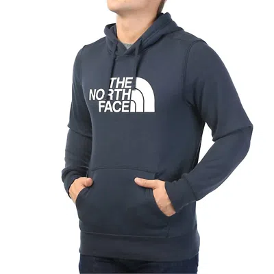 The North Face Slim Half Dome Hoodie In Urban Navy In Brown