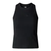The North Face Ribbed Texture Sleeveless Tank Top In Nero