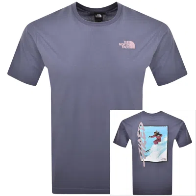 The North Face Slopes T Shirt Twilight Galaxy In Blue