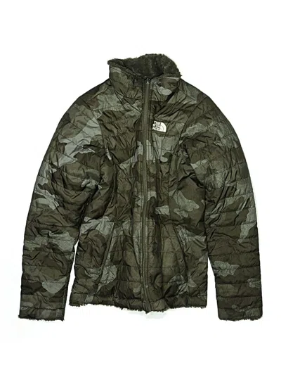 Pre-owned The North Face Kids' Snow Jacket In Green