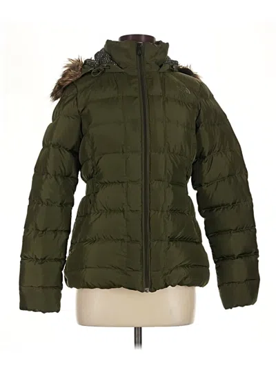 Pre-owned The North Face Snow Jacket In Green