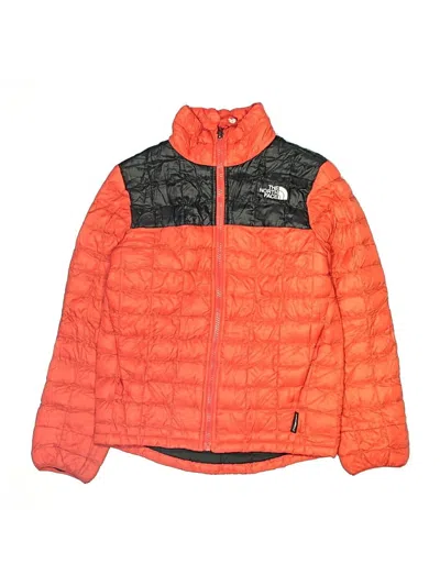 Pre-owned The North Face Kids' Snow Jacket In Orange