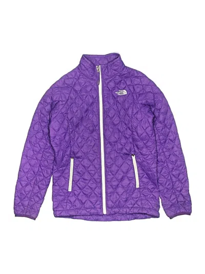 Pre-owned The North Face Kids' Snow Jacket In Purple
