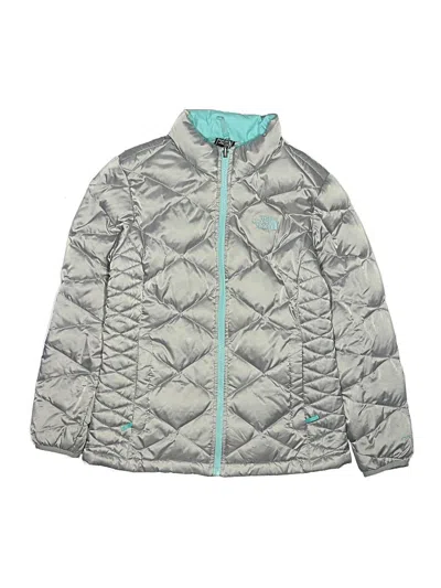 Pre-owned The North Face Kids' Snow Jacket In Silver