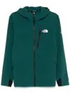 The North Face Jkt Softshell Chest Pocket Hood Long Sleeves In Green