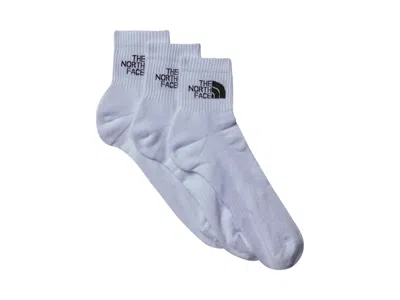 Pre-owned The North Face Sport Cushion 1/4 3pack Socks In Tnf White