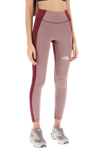 The North Face Sporty Leggings In Fawn Grey Boysenberry (purple)