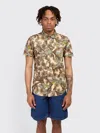 The North Face S/s Baytrail Pattern Shirt In Brown