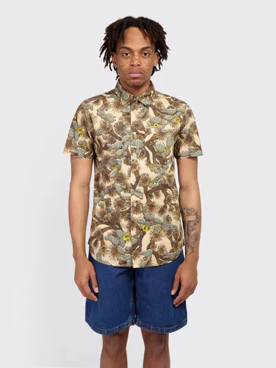 The North Face S/s Baytrail Pattern Shirt In Brown