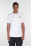 The North Face White T-shirt With Logo Printed On The Front And Back In Cotton Blend Man In White