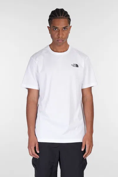 The North Face Ss Box Nse Tee T-shirt In White Cotton