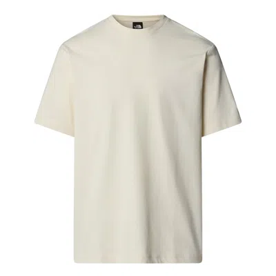 The North Face Ss Logo Rmst Relaxed Tee In White Dune