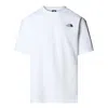 The North Face White T-shirt With Logo Printed On The Front And Back In Cotton Blend Man In Tnf White