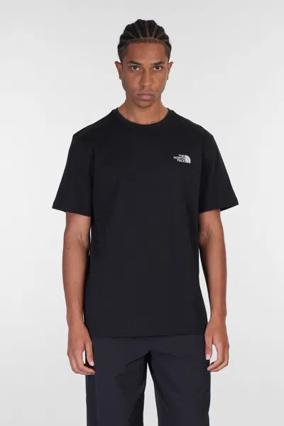 The North Face Ss Ref Box Nse Tee T-shirt In Black Cotton